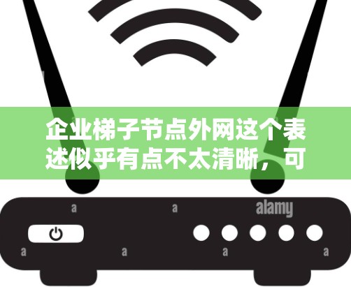 企业梯子节点外网这个表述似乎有点不太清晰，可能需要更多的上下文来理解。以下是一些可能的解释和建议