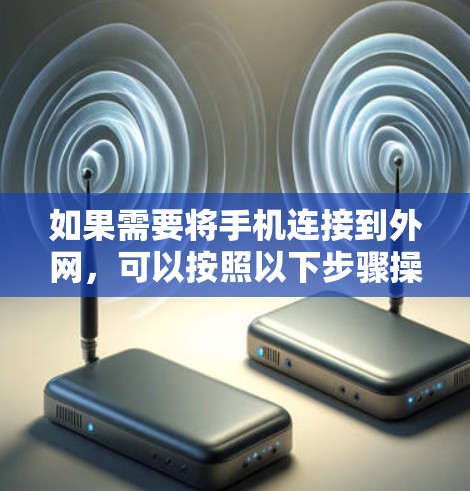 如果需要将手机连接到外网，可以按照以下步骤操作